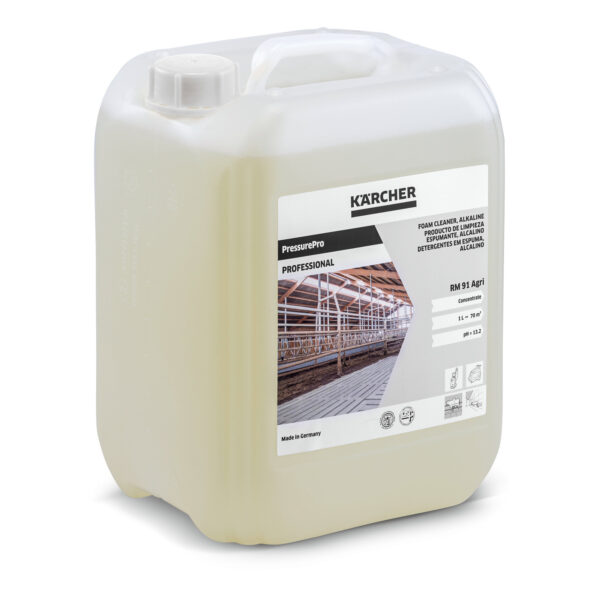 Penušavo sredstvo za čišćenje, alkalno RM 91 Agri, 10 l
